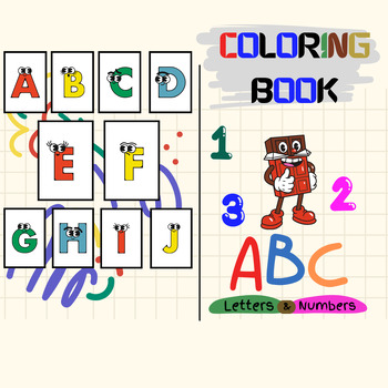 Preview of Children's learning coloring book