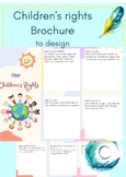 Children's rights brochure to design