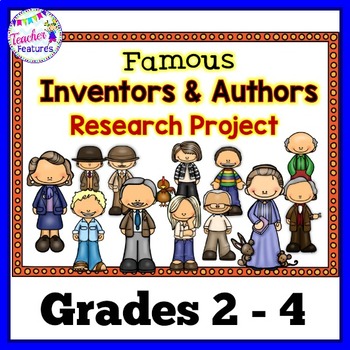 Preview of Famous Person Research Template INVENTORS & AUTHORS Biography Project Report