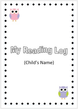 Preview of Children's Reading Log