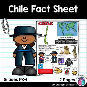 Preview of Chile Fact Sheet for Early Readers