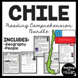 Chile Reading Comprehension Worksheet Bundle Country Studi