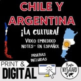 Chile y Argentina Culture- video embedded notes (en español)