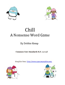 Preview of "Chill" A Nonsense Word Game