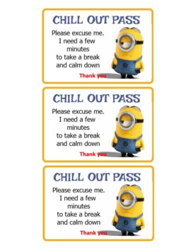 Preview of Chill Out Pass