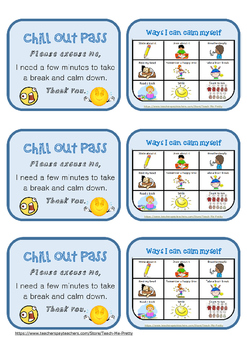 Preview of Chill Out Pass *new and updated design*