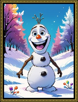 Preview of Chill Out with Fun: Explore Our Olaf Coloring Pages!