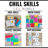 Calm Down Strategies SEL Bundle | Break Passes, Visuals, C