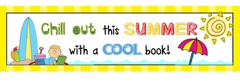 Preview of Chill out this Summer with a cool book poster