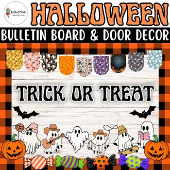 Preview of Chillingly Creative Halloween: Classroom Bulletin Board and Door Decor Craft