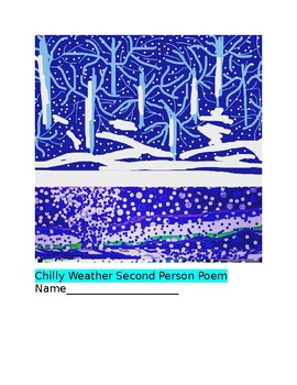 Preview of Chilly Weather Second Person Point of View /NJSLA/ Narrative Writing