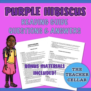 Preview of Chimamanda Ngozi Adichie's Purple Hibiscus - Reading Guide Questions & More!