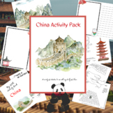 China Activity Bundle for Book or Unit Study