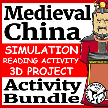 Preview of Medieval China Activity & Project Bundle - Simulation Reading Comprehension