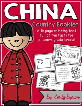 Preview of China Booklet (A Country Study!)