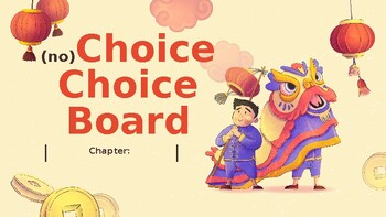 Preview of China Choice Board