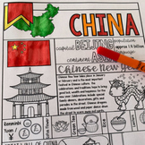 China Graphic Organizer & Coloring Pages - China Country S