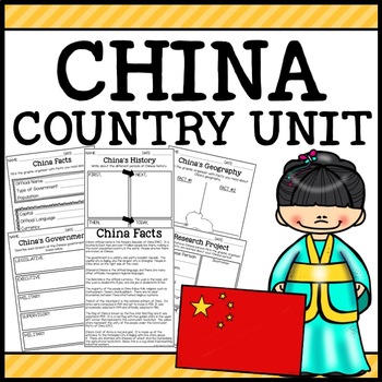 Preview of China Country Social Studies Complete Unit