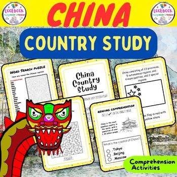 Preview of China Country Study : Comprehension & Activities ( BEST SELLER )