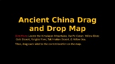 China Drag and Drop Map