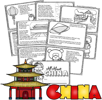 Preview of China Facts Book for Kids
