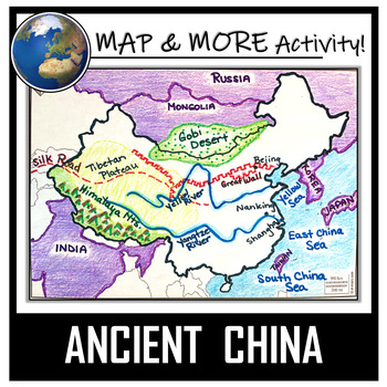 China Map Activity- Ancient China (Label and Color!) by Mad Historian