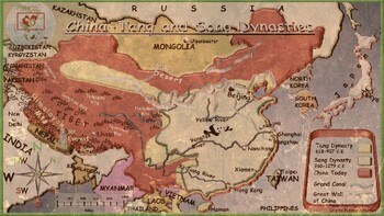 song dynasty map north and south