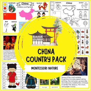 Preview of China Country Pack Montessori