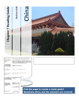 Preview of China Reading and Study Guide