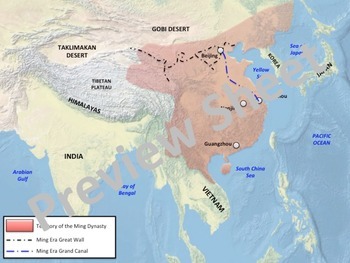 ming empire world map