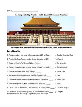 Preview of China: The Mongol & Ming Dynasties
