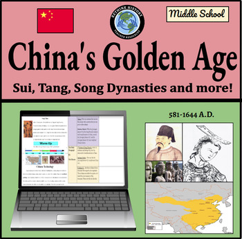 Preview of China's Golden Age Bundle | Medieval History | Includes Slides, Readings, Essay