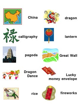 Preview of China/Chinese New Year Word Wall Labels