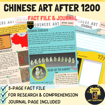 Preview of Chinese Art after 1200: Art History Survey Fact File