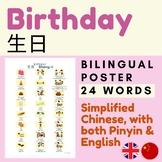 Chinese BIRTHDAY with Pinyin | BIRTHDAY Chinese Mandarin b