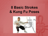 Chinese Character 8 Basic Strokes and Kung Fu Poses