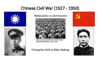 Preview of Chinese Civil War (1945 - 1949) - Slides with Sources