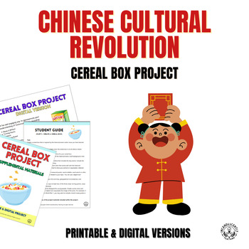 Preview of Chinese Cultural Revolution Cereal Box Project: Printable & Digital Resource