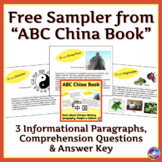 China Reading Passages with Main Idea and Details Activity - Free Sampler