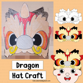 Preview of Chinese Dragon Hat Craft Art Lunar New Year 2024 Crown Headband Activities