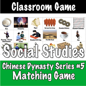 Preview of Chinese Dynasty Board Game #5 -Dynasty Match (Social Studies-History Activity)