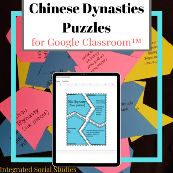 Preview of Chinese Dynasties Puzzles for Google Classroom™