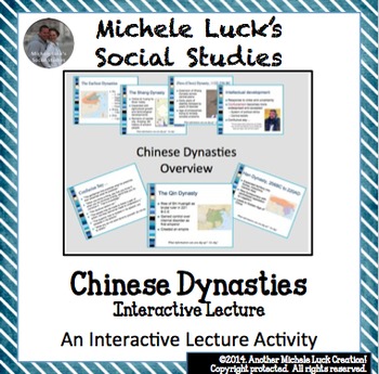 Preview of Chinese Dynasties Shang thru Han w/Confucius and Silk Road Interactive Notes