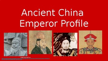 Preview of Chinese Emperors Profile Research