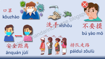 Preview of Chinese-English Back to School Safe - Avoid Virus (with pictures)