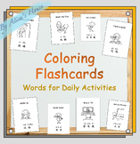 Chinese-English Bilingual Coloring Flashcards: Words about