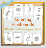 Chinese-English Bilingual Coloring Flashcards: Words for S
