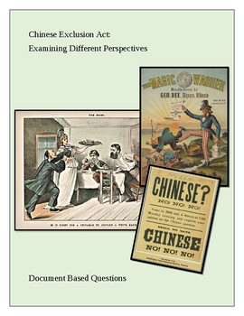 Preview of Chinese Exclusion Act: Examining Different Perspectives DBQ