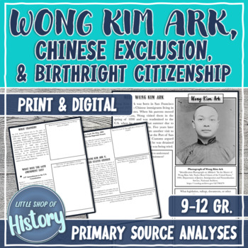 Preview of Chinese Exclusion Act, Wong Kim Ark, and Birthright Citizenship Analysis