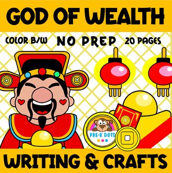 Preview of Chinese Fortune God Fun Facts with Writing prompts & Crafts Activities (NO PREP)